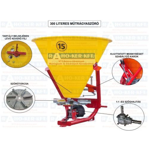 MŰTRÁGYASZÓRÓ 350L