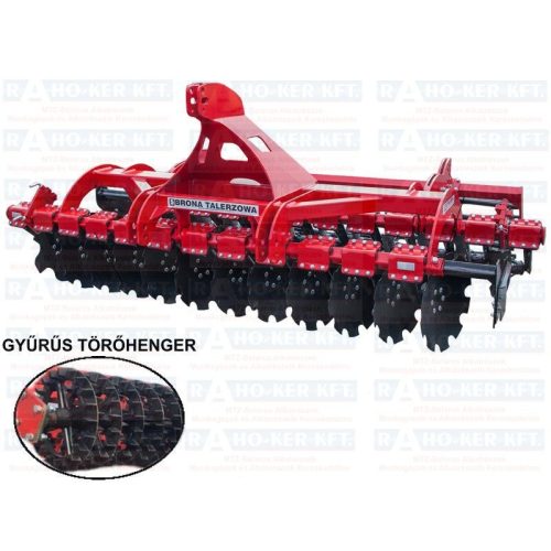   FÜGGESZTETT RÖVID TÁRCSA 3M/560 LAPOKKAL GYŰRŰS HENGERREL