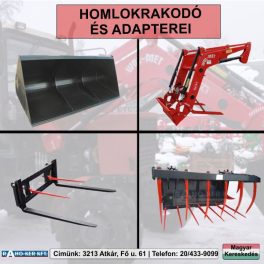 Homlokrakodók és adaptereik